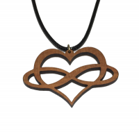 Infinity Heart Pendant Necklace