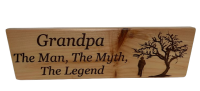 Wood Sign, Grandpa The Man, The Myth, The Legend