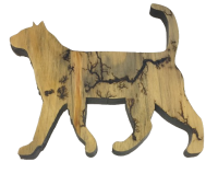 Fractal Burned Wood Cat