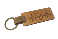 Nurse Cherry Wood Keychain 