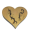 Fractal Burned Wood Heart