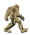 Fractal Burned Wood Bigfoot