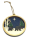 Rustic Hand Painted Bear Ornament 